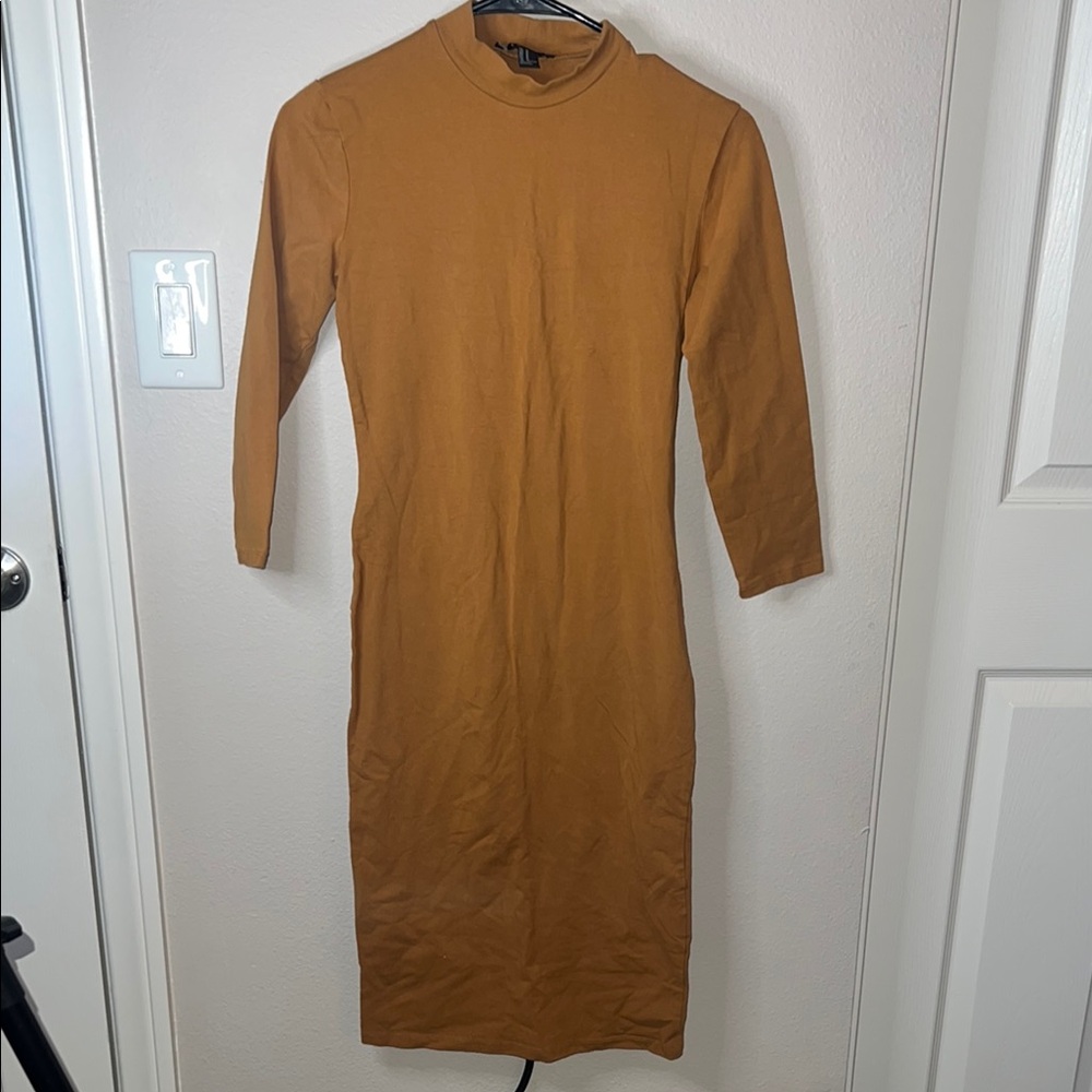 Forever 21 Dress with 3/4 Sleeves and Mock Neck